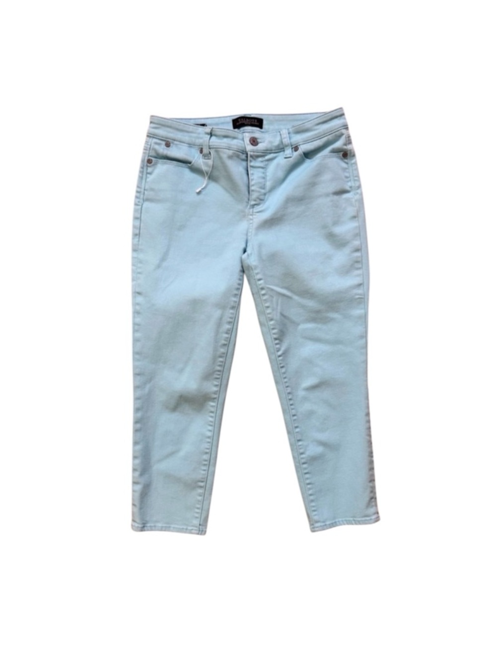 Talbots Flawless 5 Pocket Stretch Crop Mint Jeans in size 4P